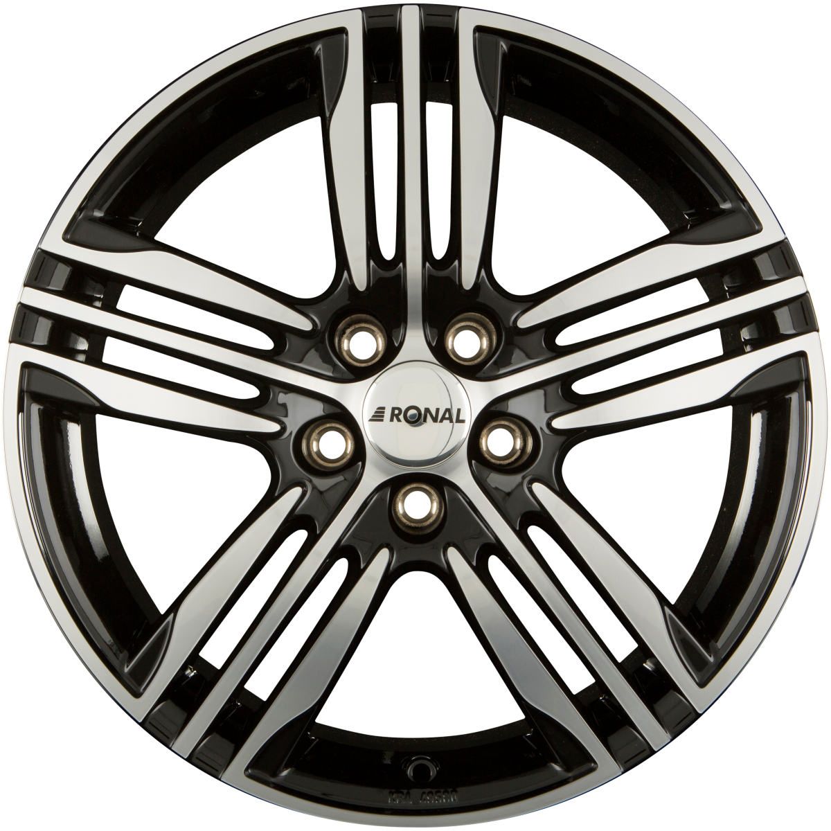 Ronal R57 Schwarz-Frontkopiert Alufelge 7.5x19 Zoll ET45 LK 5x108 ML76