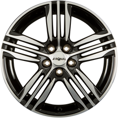 Ronal R57 Schwarz-Frontkopiert Alufelge 7.5x19 Zoll ET45 LK 5x108 ML76