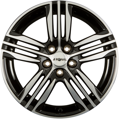 Ronal R57 Schwarz-Frontkopiert Alufelge 7.5x19 Zoll ET45 LK 5x108 ML76