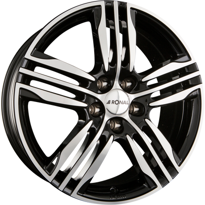 Ronal R57 Schwarz-Frontkopiert Alufelge 7.5x19 Zoll ET45 LK 5x108 ML76 – Bild 2