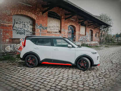 Ronal R57 jetblack-red spoke Alufelge – Bild 5