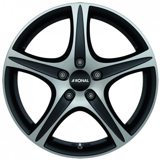 Ronal R56 mattschwarz-frontkopiert Alufelge 7.5x19 Zoll ET45 LK 5x112 ML76 – Bild 2