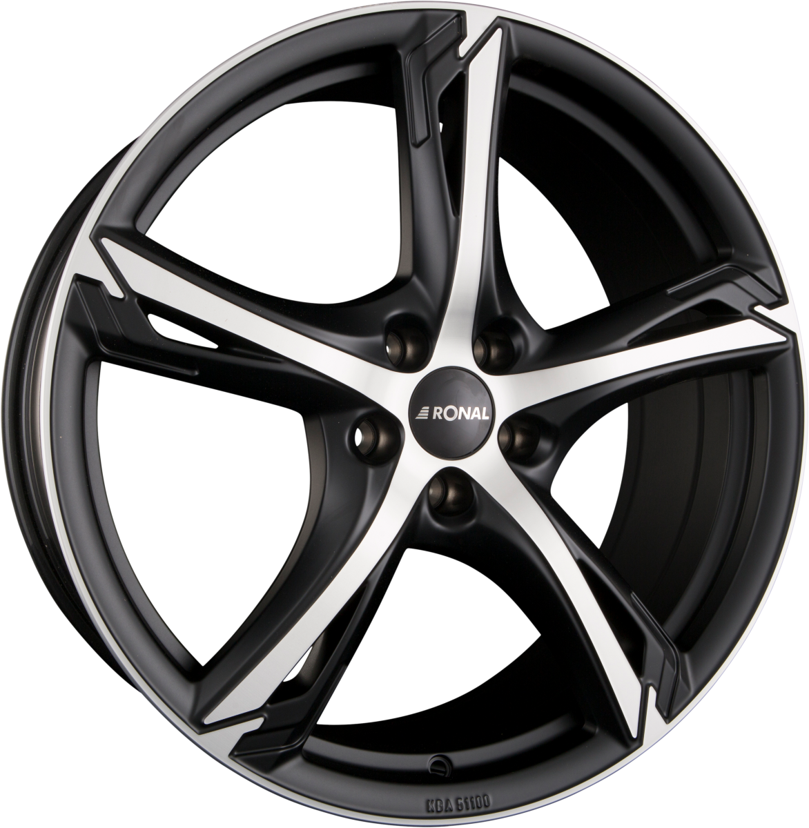 Ronal R62 Jetblack-Matt-Frontkopiert Alufelge 8.5x20 Zoll ET30 LK 5x112 ML76 – Bild 2