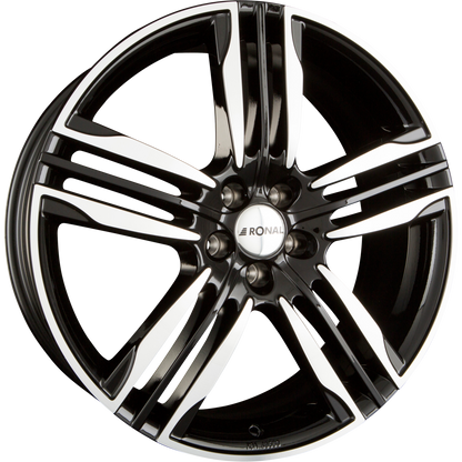 Ronal R58 Schwarz-Frontkopiert Alufelge 8x20 Zoll ET50 LK 5x114.3 ML82 – Bild 2
