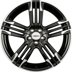 Ronal R58 Schwarz-Hornkopiert Alufelge 8x20 Zoll ET50 LK 5x112 ML76