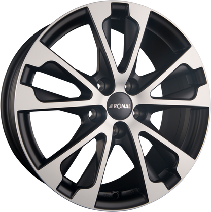 Ronal R61 Jetblack-Matt-Frontkopiert Alufelge 7.5x17 Zoll ET54 LK 5x112 ML66.6 – Bild 2