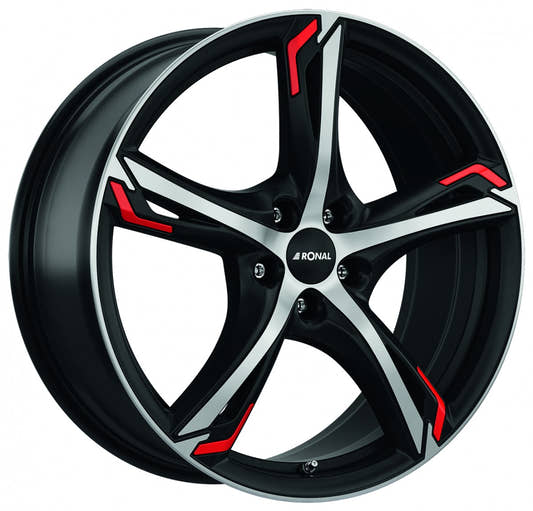 Ronal R62 Red jetblack-matt-frontkopiert Alufelge 8.5x20 Zoll ET35 LK 5x110 ML65.1