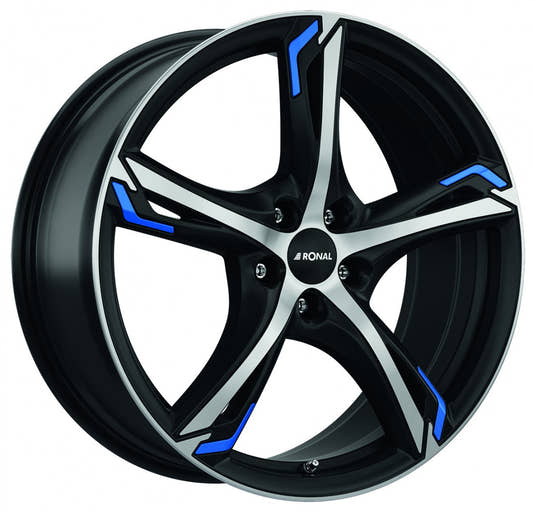 Ronal R62 Blue jetblack-matt-frontkopiert Alufelge 8.5x20 Zoll ET38 LK 5x115 ML70.27