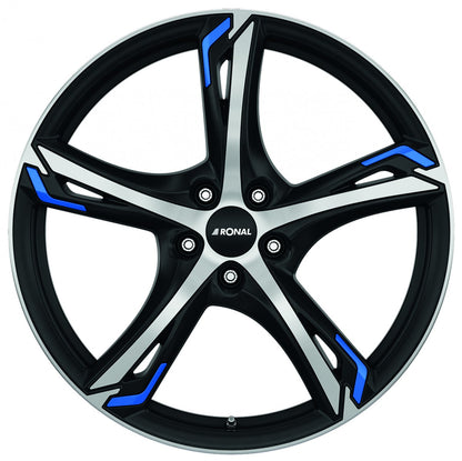 Ronal R62 Blue jetblack-matt-frontkopiert Alufelge 8.5x20 Zoll ET38 LK 5x115 ML70.27 – Bild 2