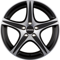 Ronal R56 Mattschwarz-Frontkopiert Alufelge 8x17 Zoll ET42 LK 5x108 ML76