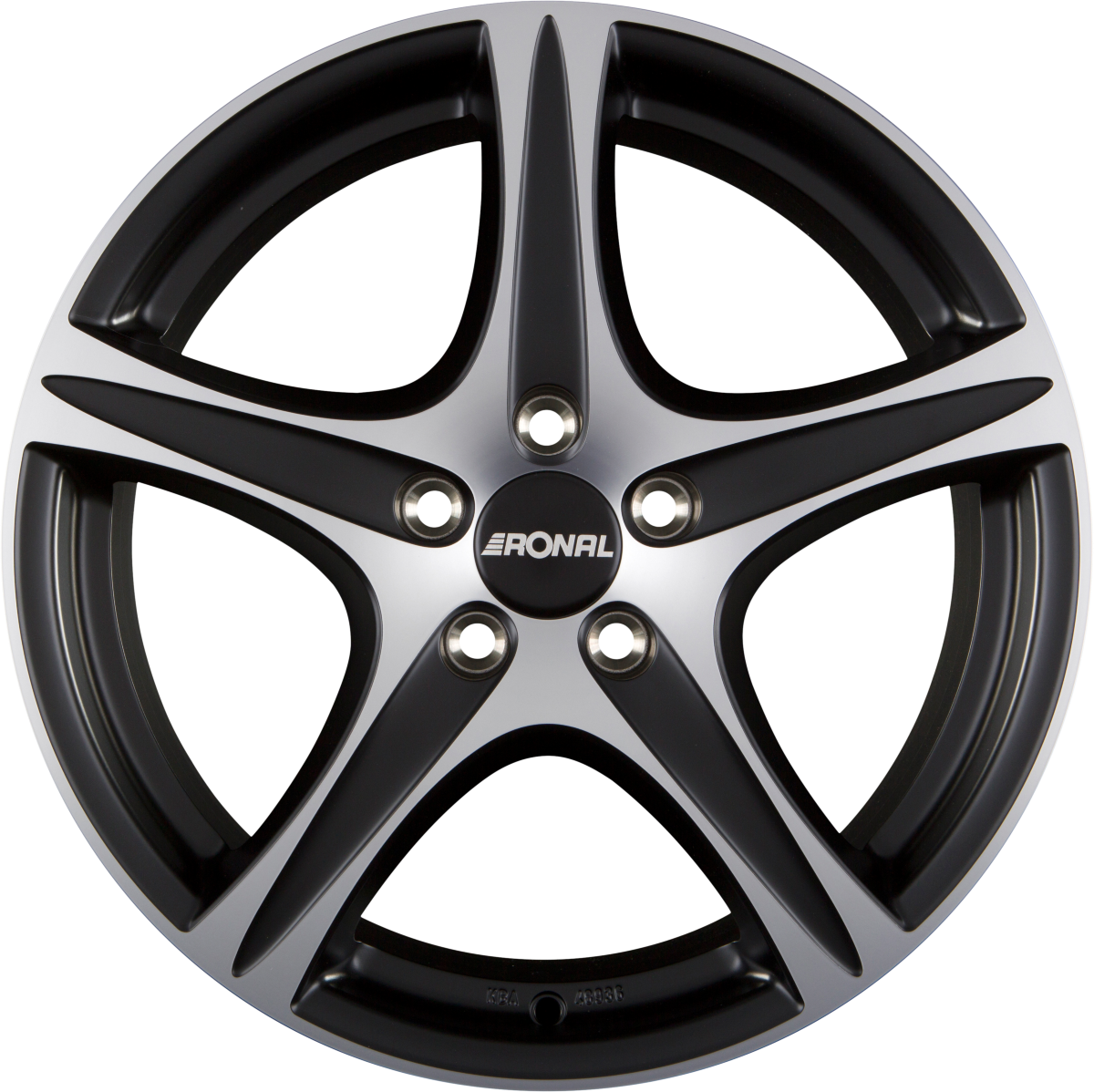 Ronal R56 Mattschwarz-Frontkopiert Alufelge 8x17 Zoll ET42 LK 5x108 ML76