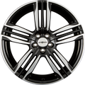 Ronal R58 Schwarz-Frontkopiert Alufelge 8x20 Zoll ET45 LK 5x115 ML70.2