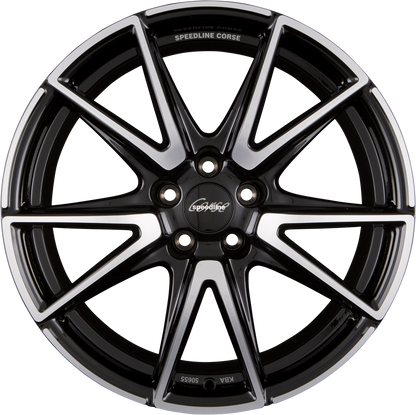 Speedline Corse SL6 Vettore Jetblack-Frontkopiert Alufelge 8.5x20 Zoll ET30 LK 5x112 ML66.5