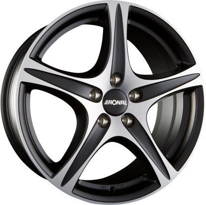 Ronal R56 Mattschwarz-Frontkopiert Alufelge 7.5x19 Zoll ET32 LK 5x112 ML66.6 – Bild 2