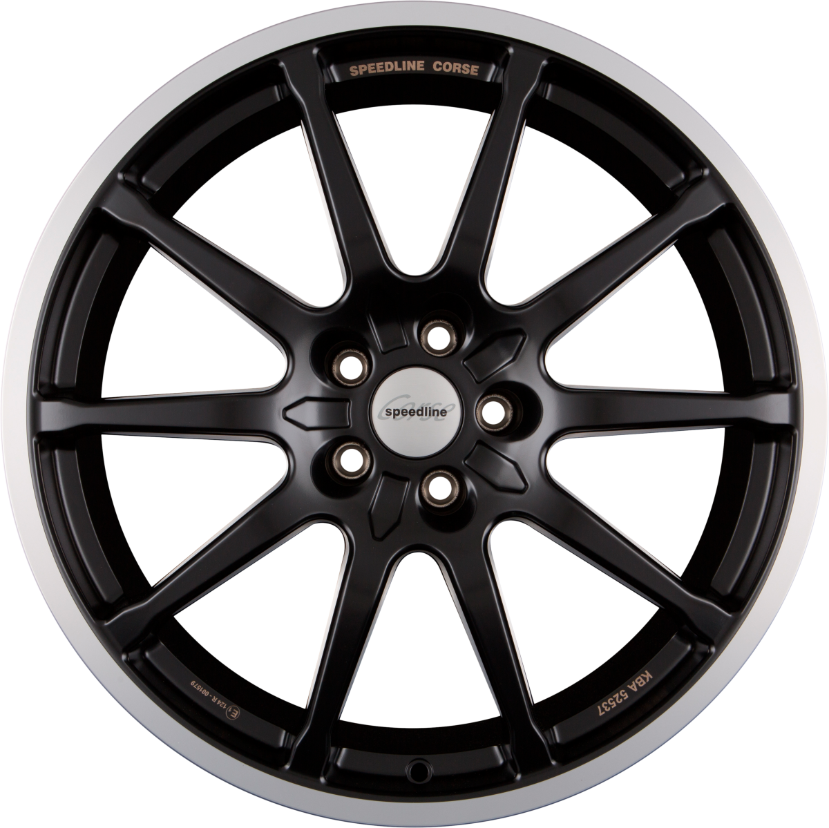 Speedline Corse SC1 Motorismo Racing Black-Matt-Hornkopiert Alufelge 10x20 Zoll ET55 LK 5x112 ML66.6