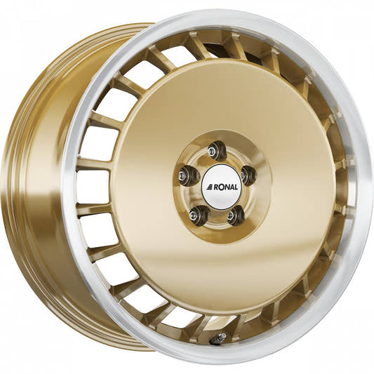 Ronal R50 Aero racing-gold-hornkopiert Alufelge 7.5x16 Zoll ET38 LK 4x100 ML68