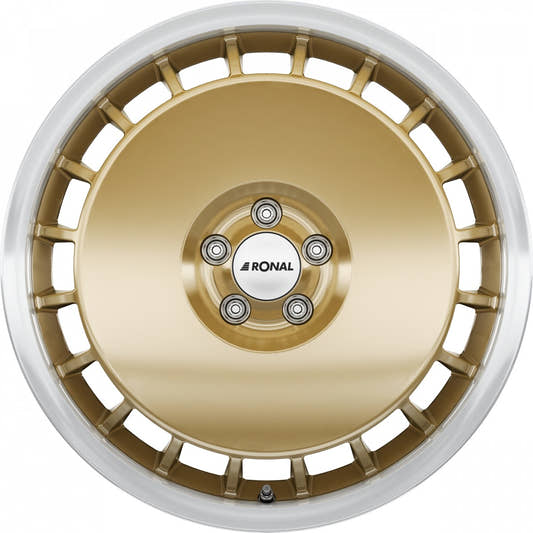 Ronal R50 Aero racing-gold-hornkopiert Alufelge 7.5x16 Zoll ET38 LK 4x100 ML68 – Bild 2