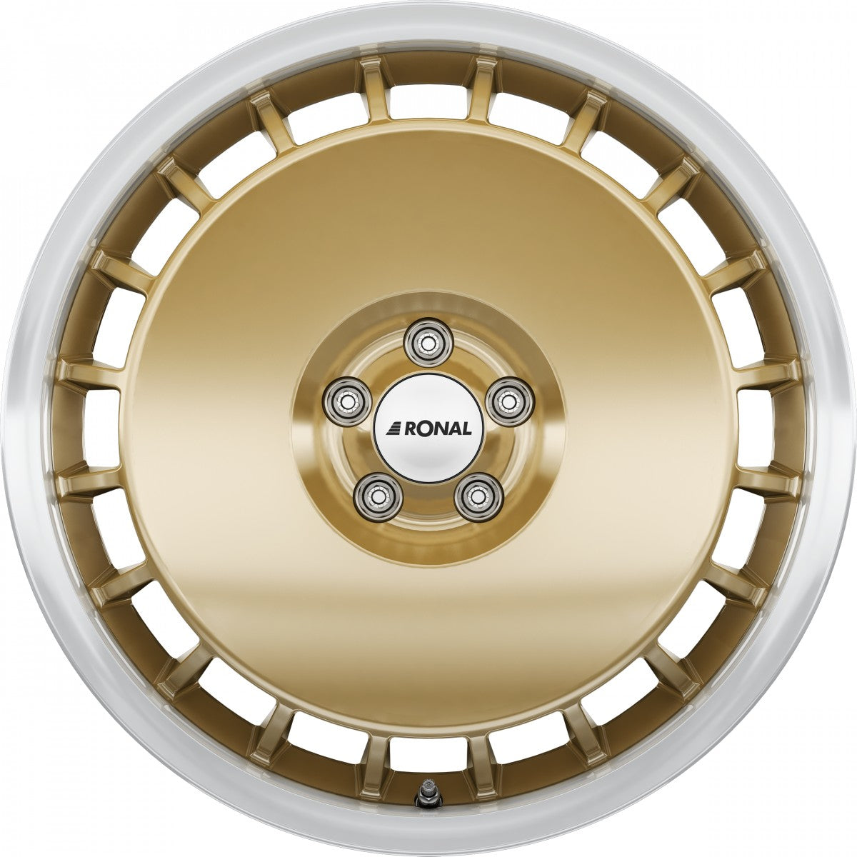 Ronal R50 Aero racing-gold-hornkopiert Alufelge 8x18 Zoll ET50 LK 5x120 ML65 – Bild 2