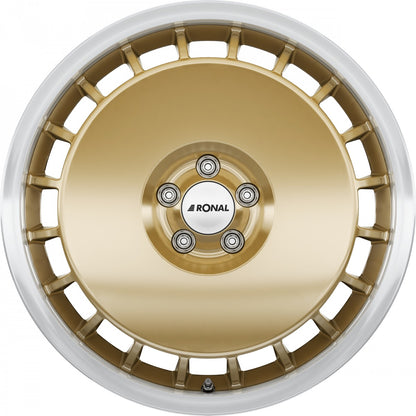 Ronal R50 Aero racing-gold-hornkopiert Alufelge 8x18 Zoll ET50 LK 5x120 ML65 – Bild 2
