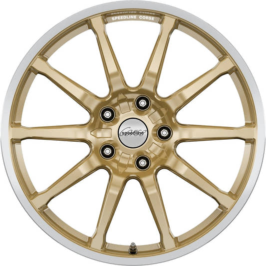 Speedline Corse SC1 Motorismo Racing Gold-Hornkopiert Alufelge 10x20 Zoll ET55 LK 5x112 ML66.6 – Bild 2