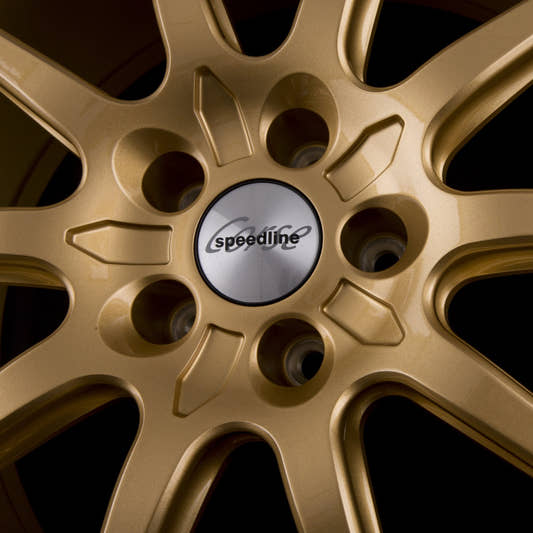 Speedline Corse SC1 Motorismo Racing Gold-Hornkopiert Alufelge 10x20 Zoll ET55 LK 5x112 ML66.6 – Bild 2