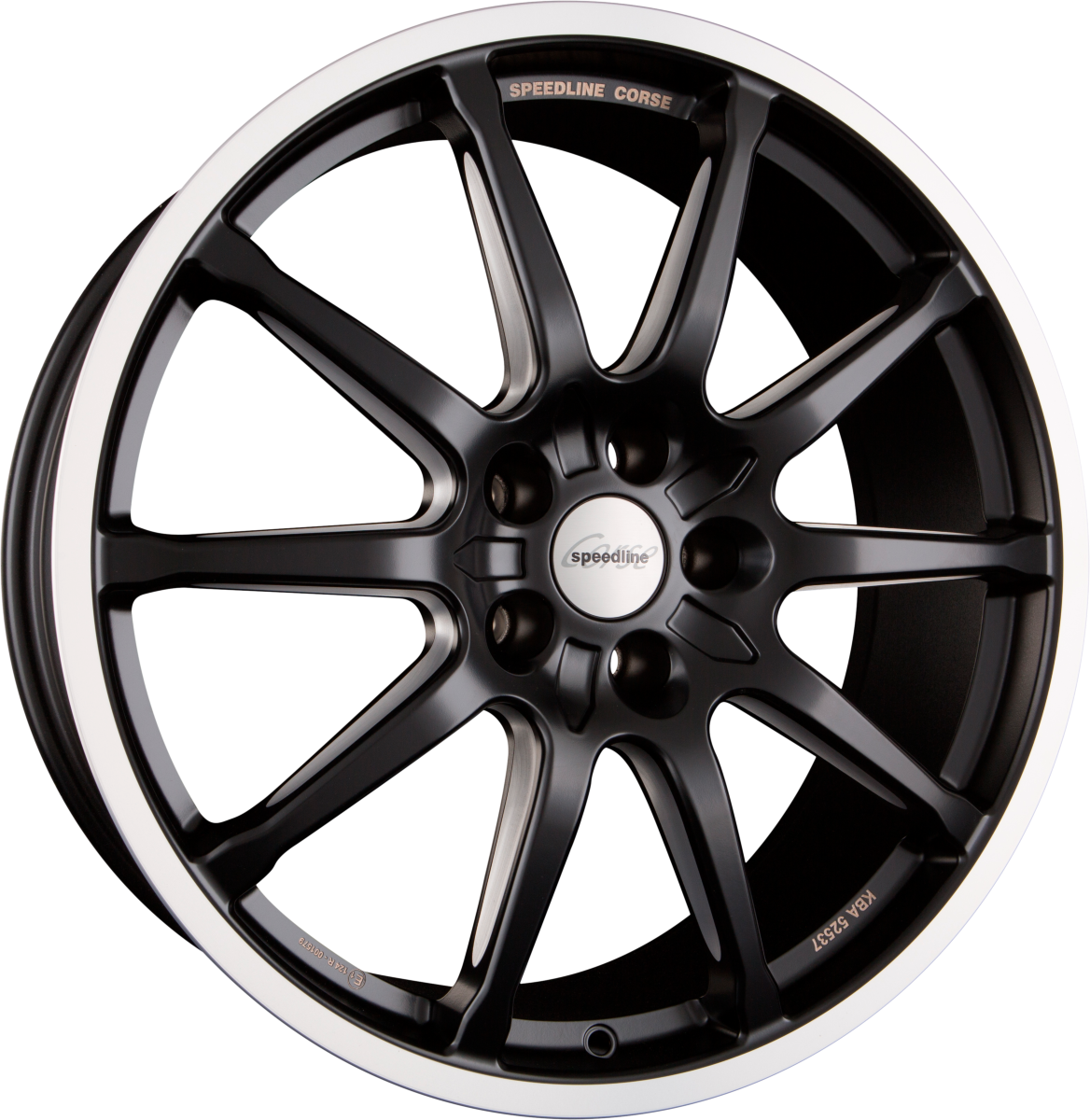 Speedline Corse SC1 Motorismo Racing Black-Matt-Hornkopiert Alufelge 9.5x19 Zoll ET25 LK 5x112 ML66.6 – Bild 2