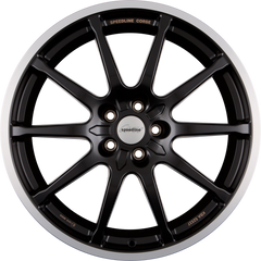 Speedline Corse SC1 Motorismo Racing Black-Matt-Hornkopiert Alufelge 8.5x19 Zoll ET50 LK 5x130 ML71.6