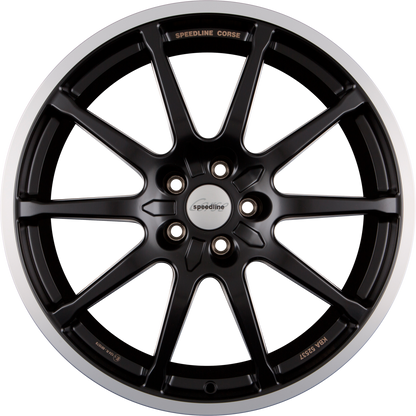 Speedline Corse SC1 Motorismo Racing Black-Matt-Hornkopiert Alufelge 8.5x19 Zoll ET50 LK 5x130 ML71.6