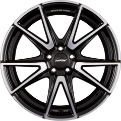 Speedline Corse SL6 Vettore Jetblack-Frontkopiert Alufelge 8.5x19 Zoll ET35 LK 5x114.3 ML82