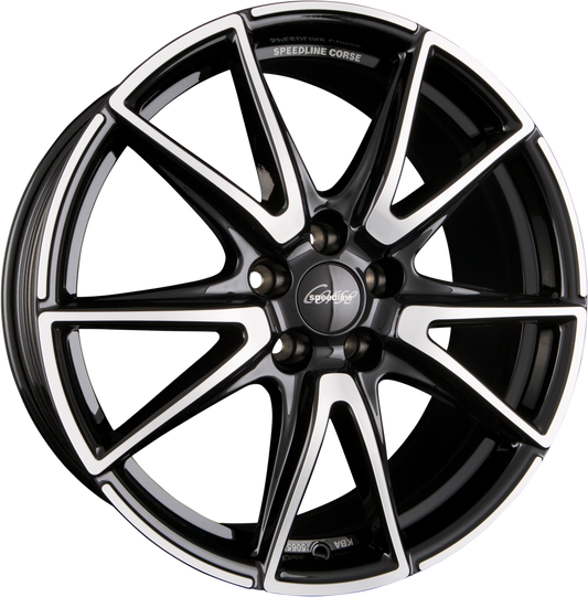 Speedline Corse SL6 Vettore Jetblack-Frontkopiert Alufelge 8.5x19 Zoll ET35 LK 5x114.3 ML82 – Bild 2