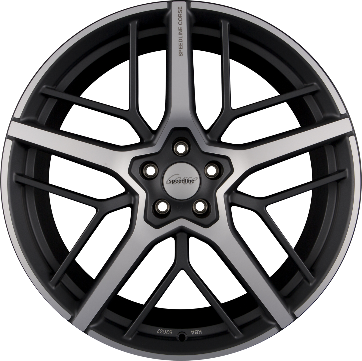 Speedline Corse SL8 Dominatore Orbit Grey-Matt-Frontkopiert Alufelge 9.5x21 Zoll ET28 LK 5x112 ML66.6