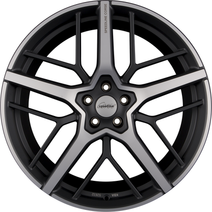 Speedline Corse SL8 Dominatore Orbit Grey-Matt-Frontkopiert Alufelge 9.5x21 Zoll ET28 LK 5x112 ML66.6