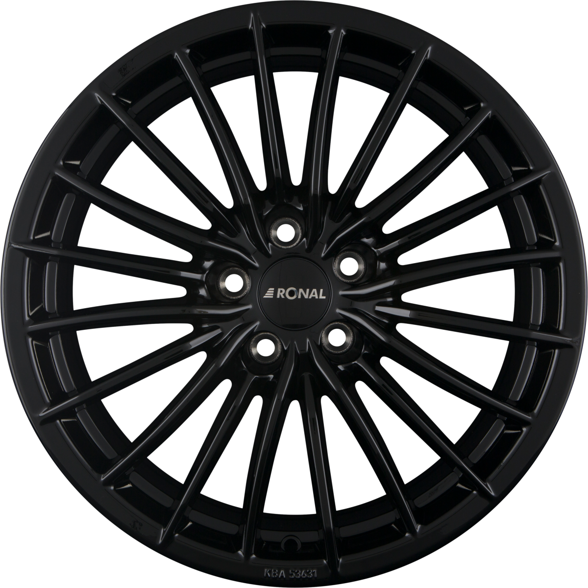 Ronal R68 Jetblack Alufelge 9x18 Zoll ET52 LK 5x112 ML76