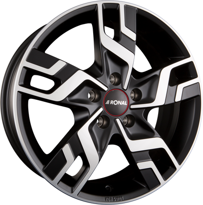 Ronal R64 Jetblack-Matt-Frontkopiert Alufelge 6.5x16 Zoll ET52 LK 5x112 ML76 – Bild 2