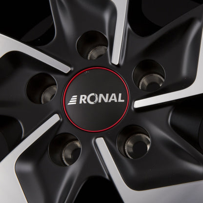 Ronal R64 Jetblack-Matt-Frontkopiert Alufelge 6.5x16 Zoll ET52 LK 5x112 ML76 – Bild 4