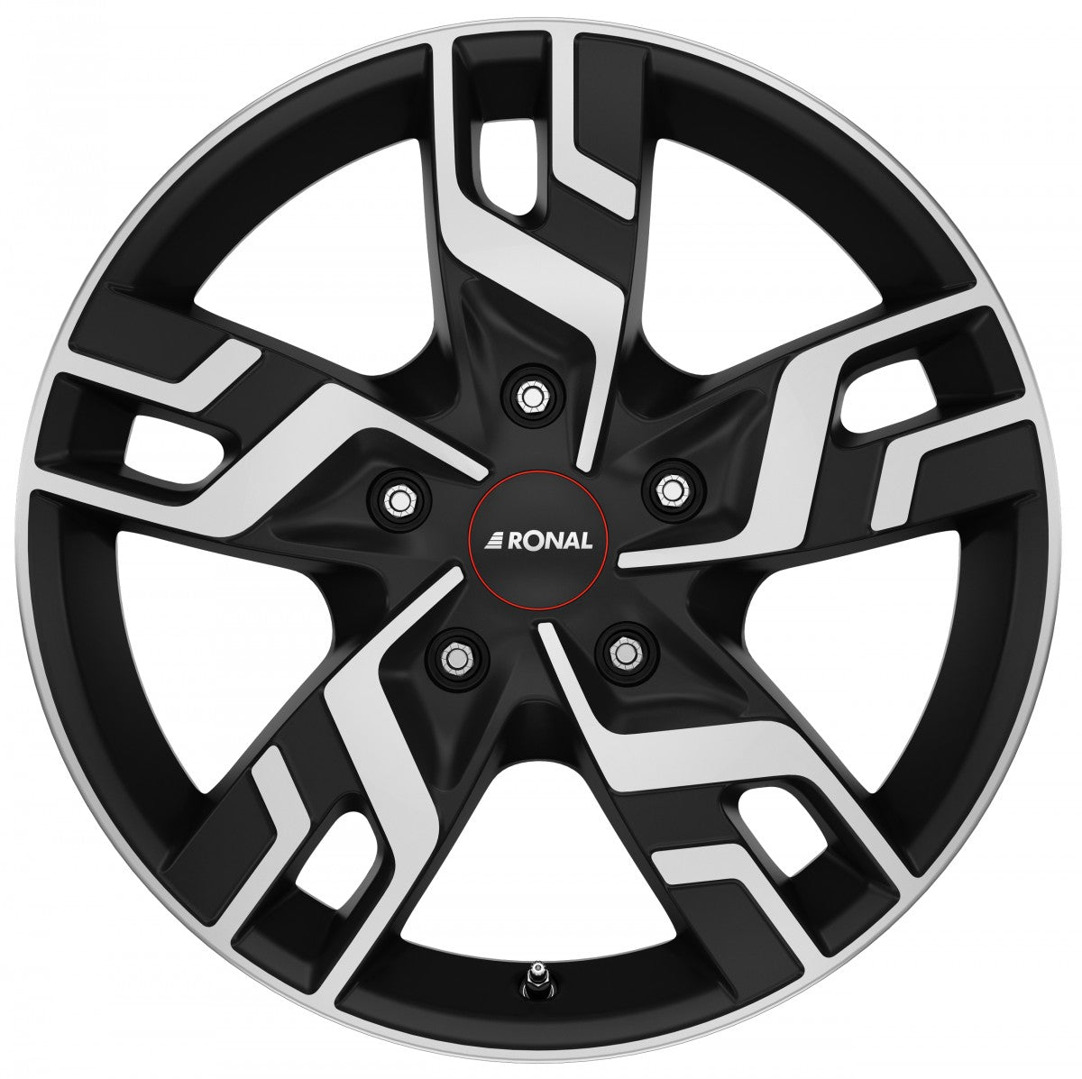 Ronal R64 jetblack-matt-frontkopiert Alufelge 6.5x16 Zoll ET50 LK 5x114.3 ML66.15 – Bild 2