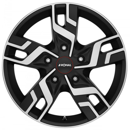 Ronal R64 jetblack-matt-frontkopiert Alufelge 6.5x16 Zoll ET50 LK 5x114.3 ML66.15 – Bild 2