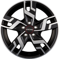Ronal R64 Jetblack-Matt-Frontkopiert Alufelge 6.5x16 Zoll ET60 LK 5x120 ML65.1