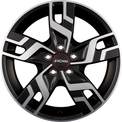Ronal R64 Jetblack-Matt-Frontkopiert Alufelge 6.5x16 Zoll ET60 LK 5x160 ML65.1
