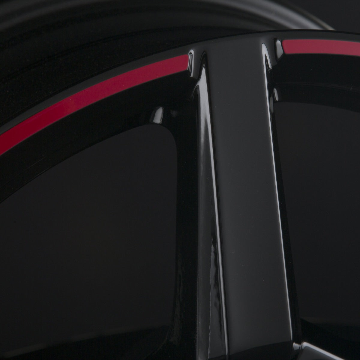 Ronal R69 Jetblack-Red Rim Alufelge 7.5x17 Zoll ET48 LK 5x100 ML68 – Bild 3