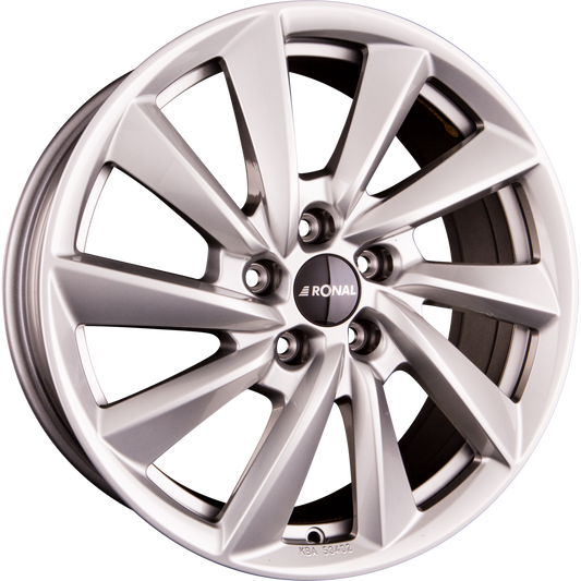 Ronal R70-BLUE Platinum Silver Alufelge 9x18 Zoll ET35 LK 5x114.3 ML64.1 – Bild 2