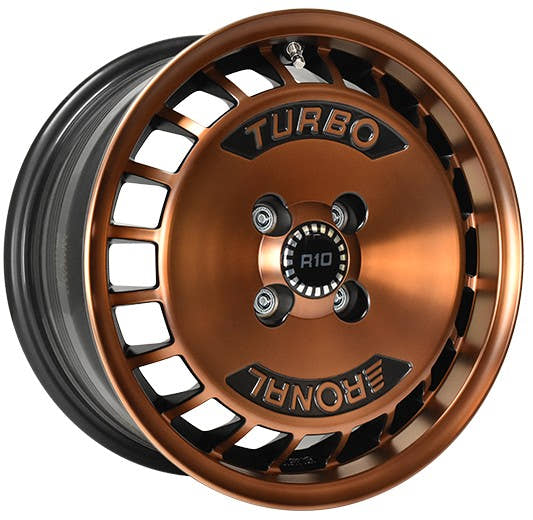 Ronal R10 Turbo copper matt-front diamond cut Alufelge 7x15 Zoll ET37 LK 4x100 ML68
