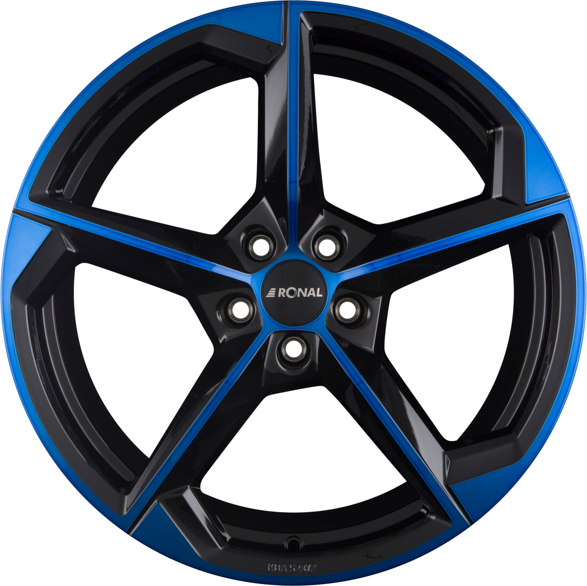 Ronal R66 Jetblack Blue Tinted Alufelge 8.5x20 Zoll ET35 LK 5x112 ML76