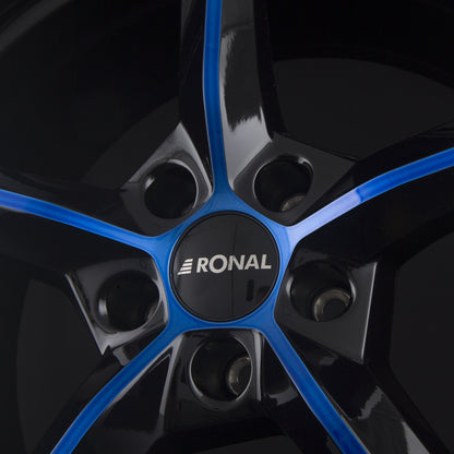 Ronal R66 Jetblack Blue Tinted Alufelge 8.5x20 Zoll ET45 LK 5x112 ML76 – Bild 2