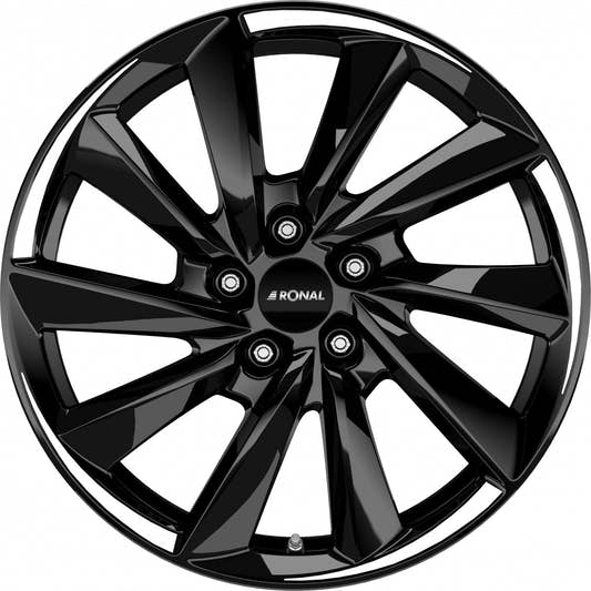 Ronal R70 jetblack-white tail Alufelge 7.5x18 Zoll ET50 LK 5x112 ML57.06 – Bild 2