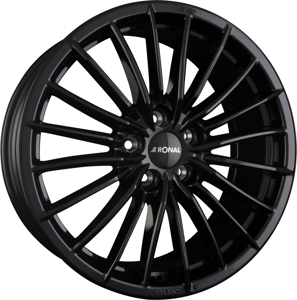 Ronal R68 Jetblack Alufelge 8.5x19 Zoll ET35 LK 5x120 ML82 – Bild 2