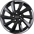 Ronal R70-BLUE Jetblack White Tail Alufelge 8.5x18 Zoll ET40 LK 5x114.3 ML64.1