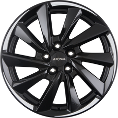 Ronal R70-BLUE Jetblack White Tail Alufelge 8.5x18 Zoll ET40 LK 5x114.3 ML64.1