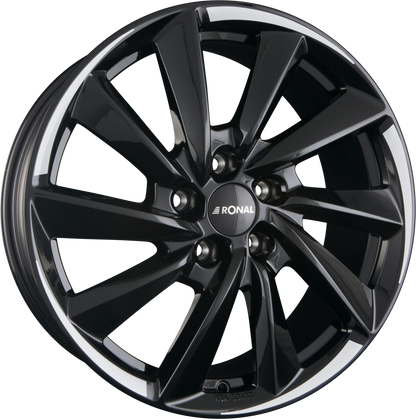 Ronal R70-BLUE Jetblack White Tail Alufelge 8.5x18 Zoll ET40 LK 5x114.3 ML64.1 – Bild 2