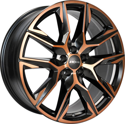 Ronal R71 jetblack-copper matt Alufelge 9.5x21 Zoll ET33 LK 5x112 ML66.5